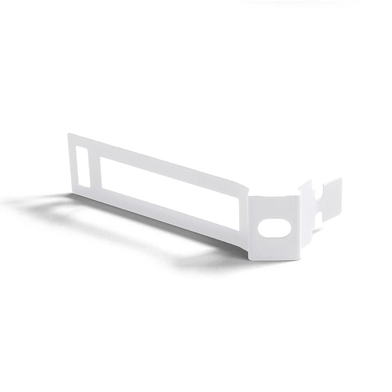 Clip fascetta passacavo in metallo per cordone 30 mm diametro - Bianco