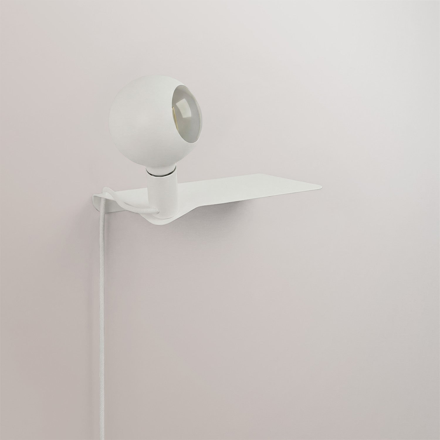 Combo Camo - Lampada con mensola - Bianco - Creative Cables