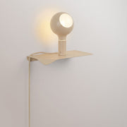 Combo Camo - Lampada con mensola e spina UK - Panna - Creative Cables