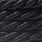 Cordone elettrico 3x0,75 rivestito in tessuto nero lucido