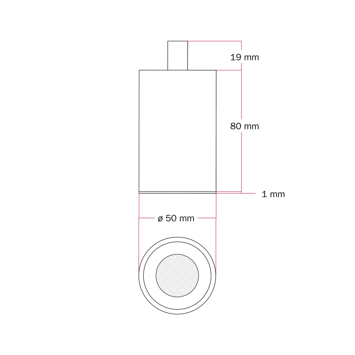 Faretto GU10 Spotlight LED Bispot - Rame satinato / Bronzo satinato - Creative Cables