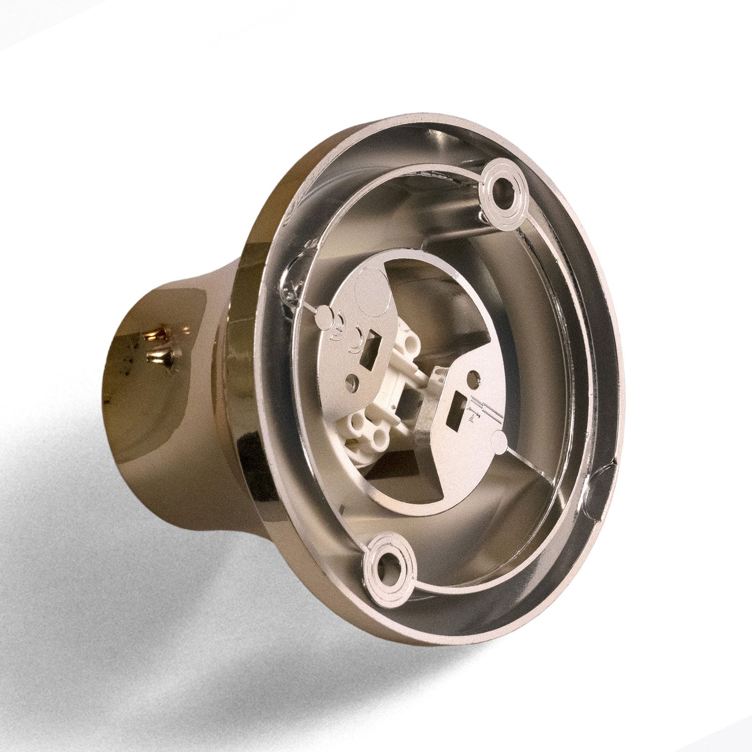 Fermaluce, punto luce metallizzato a parete o soffitto - Oro