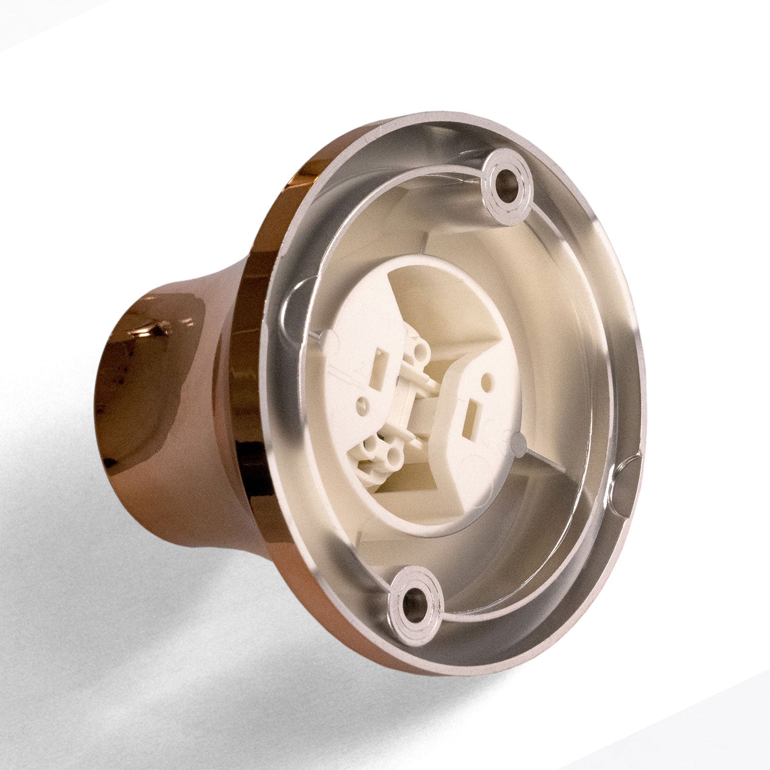 Fermaluce, punto luce metallizzato a parete o soffitto - Rame