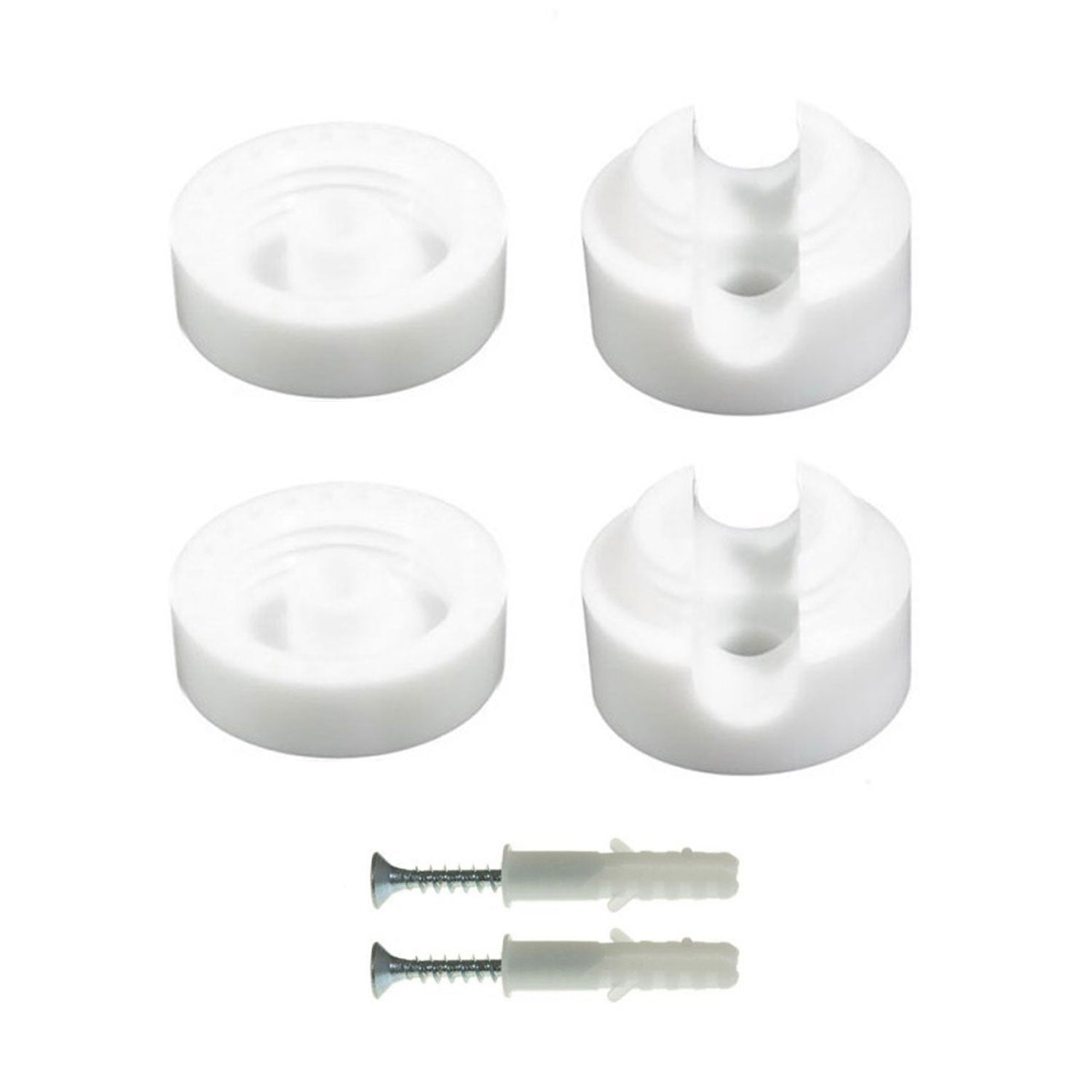 Fissaggio a parete passacavo universale per cavo tessile a larga sezione 3x1 e 3x1,5 e per sistema EIVA - Bianco