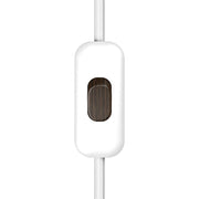 Interruttore Unipolare rompifilo Creative Switch Bianco e pulsante Effetto Wengé