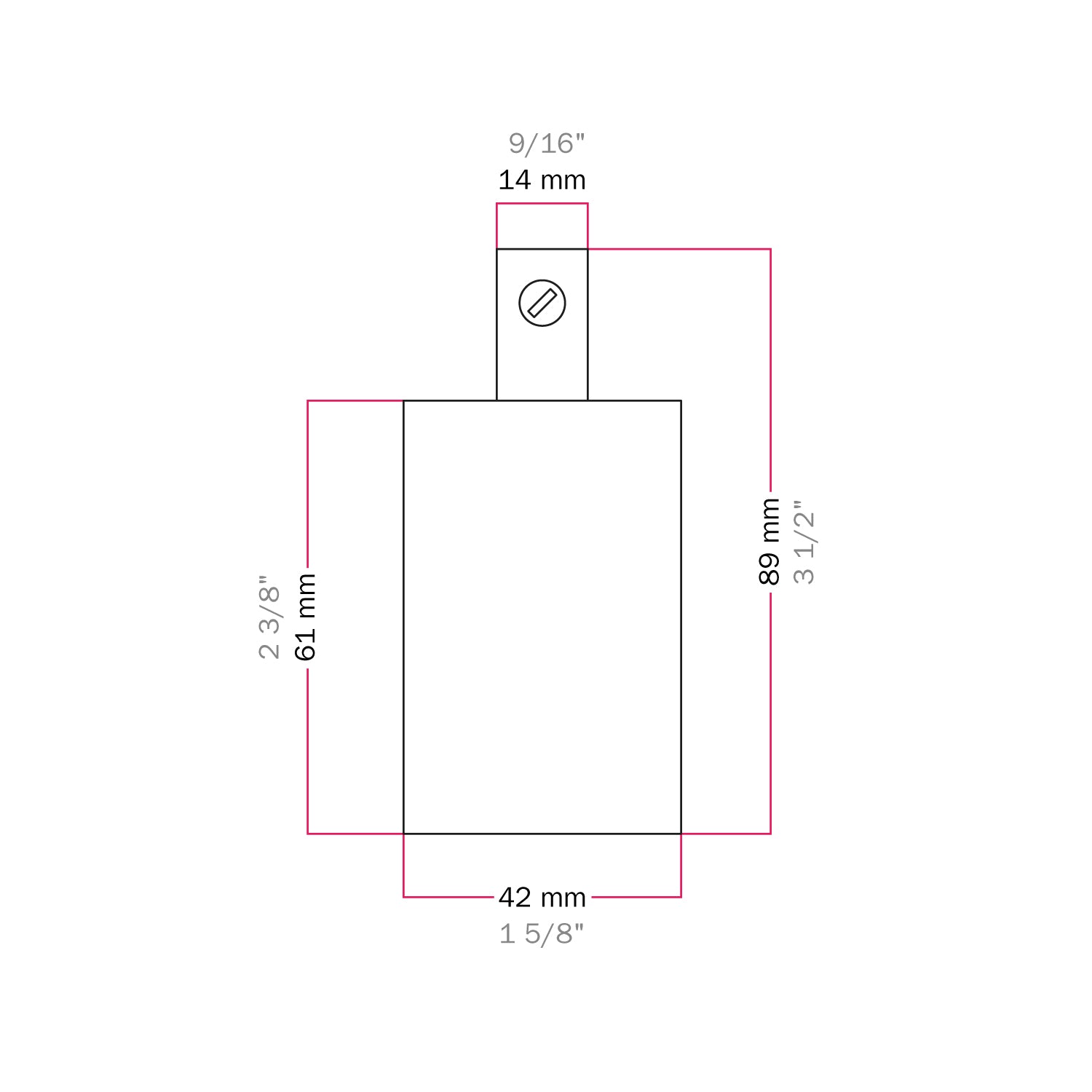 Kit portalampada E27 cilindrico in metallo - Bronzo satinato Cilindrico