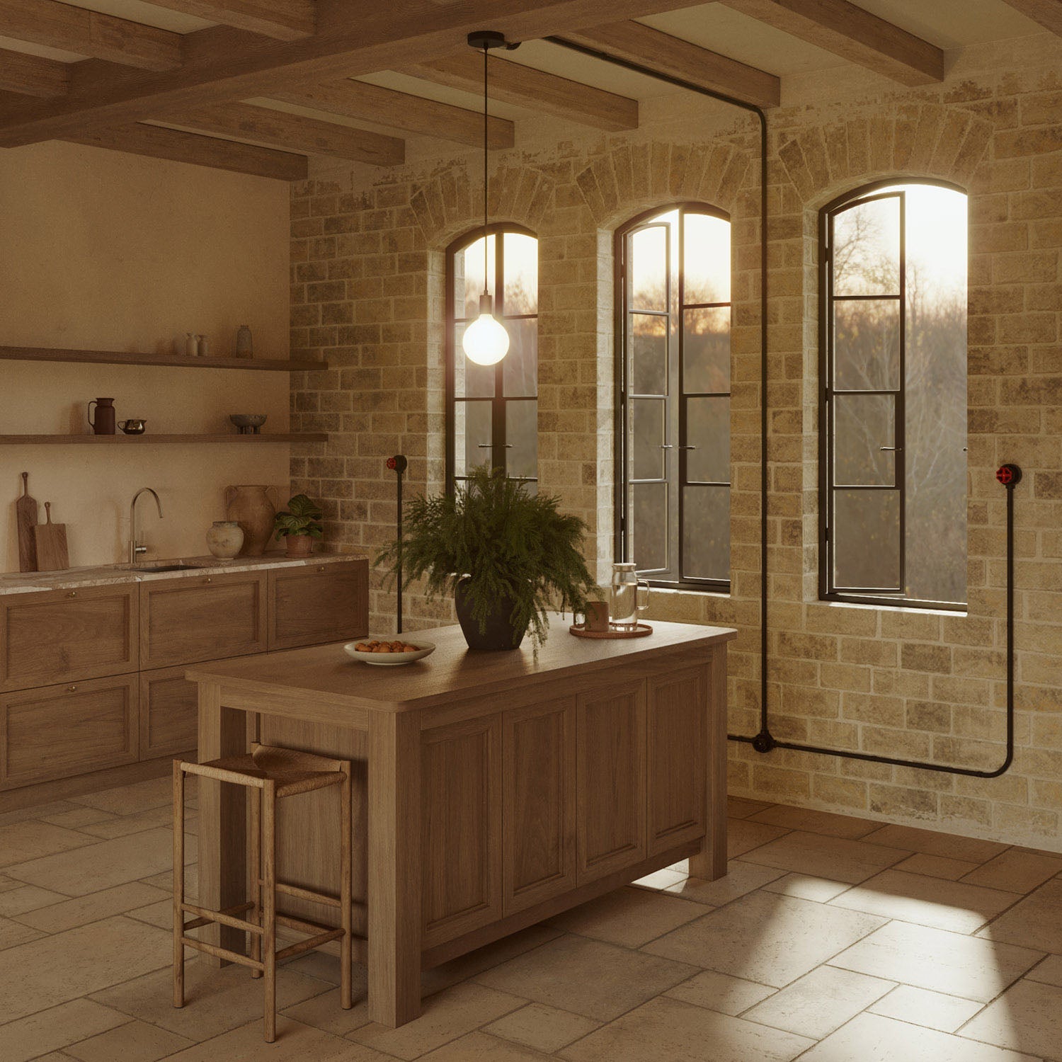 Kit presa Schuko da parete e base per Creative-Tubes in porcellana - Nero 2