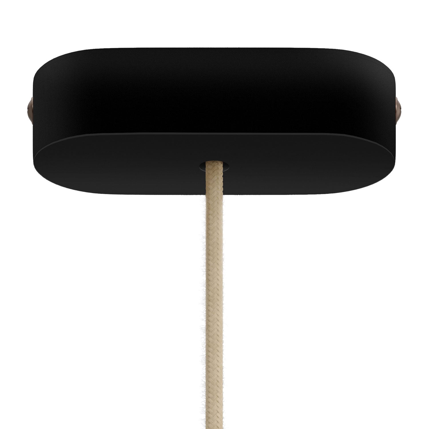 Kit rosone in legno ovale - Nero