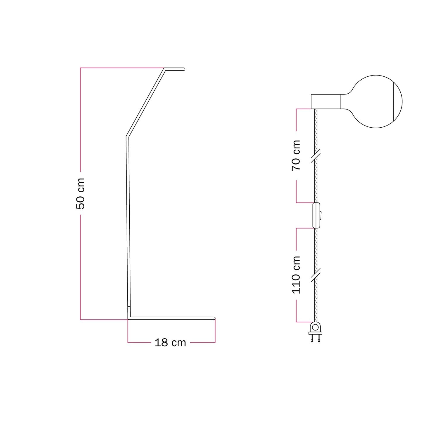 Koso Lucia - Lampada da tavolo - Arancione