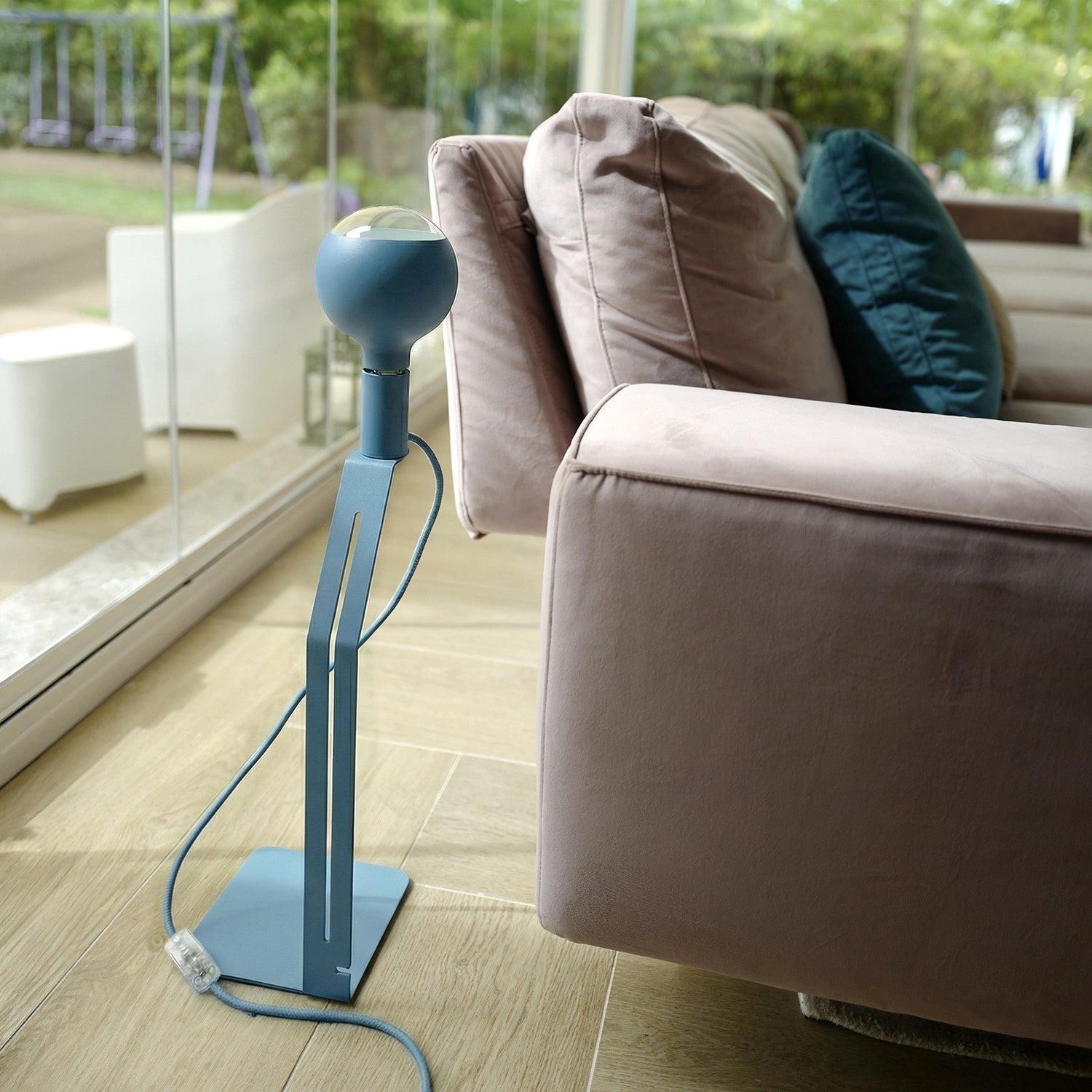 Koso Lucia - Lampada da tavolo con spina UK - Blu