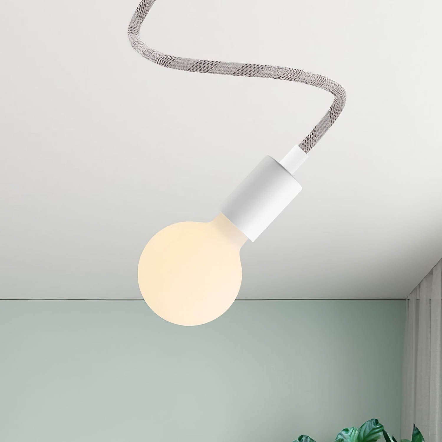 Lampada Creative Flex 60 cm da parete o soffitto - Bianco opaco