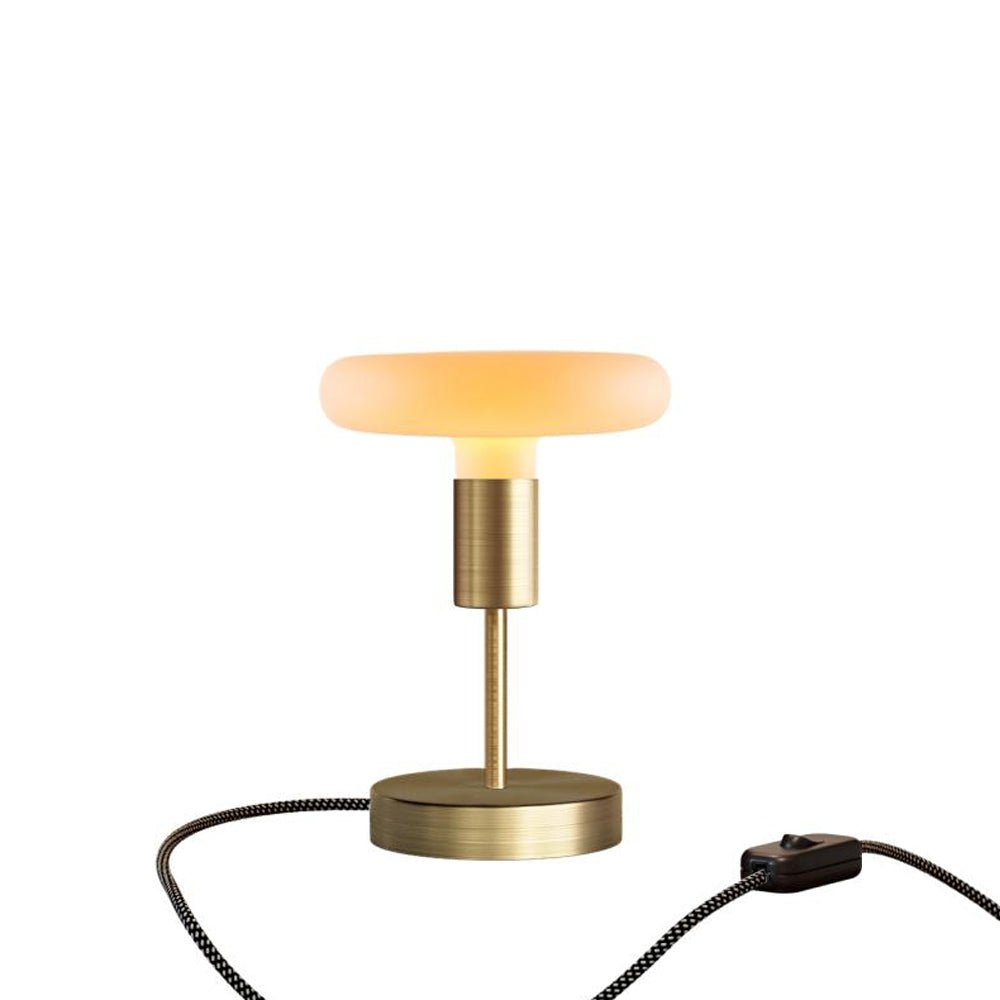 Lampada da tavolo Alzaluce Dash in metallo - Bronzo satinato Interruttore