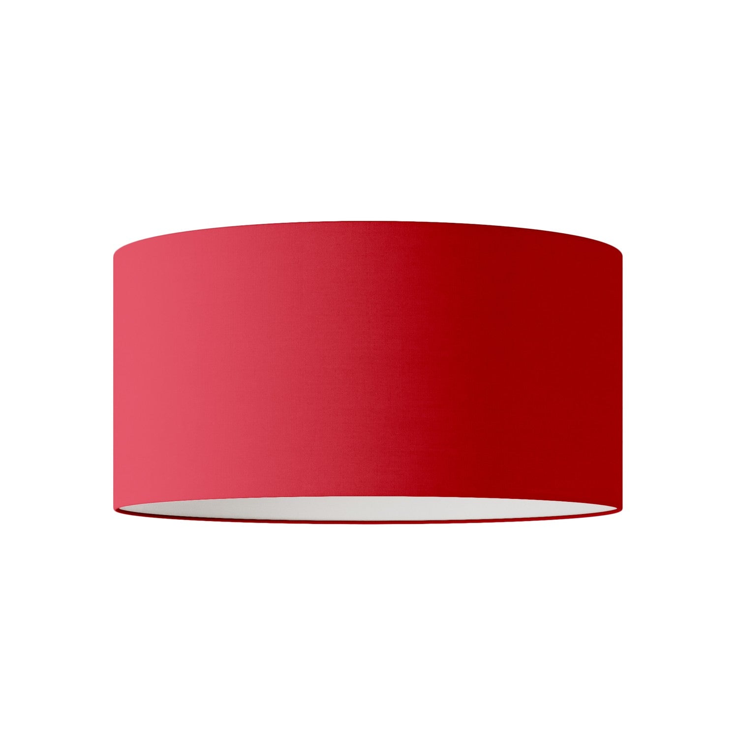 Paralume Cilindro XL in tessuto con attacco E27 - Made in Italy - Teletta Rosso