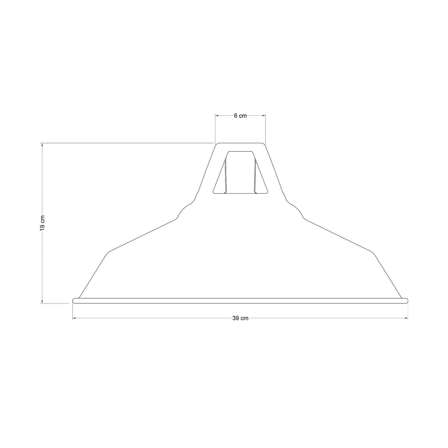 Paralume Harbour in metallo smaltato con attacco E27, diametro 38 cm - Bianco