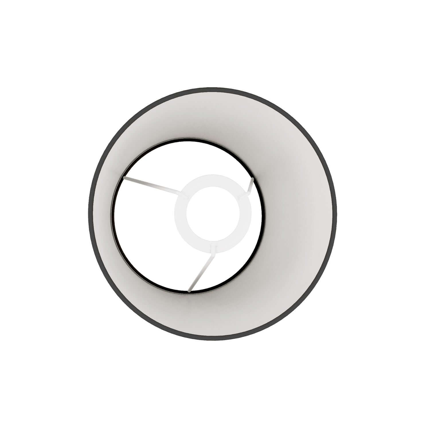 Paralume Impero con attacco E27 per lampada da tavolo o applique - Made in Italy - Teletta antracite