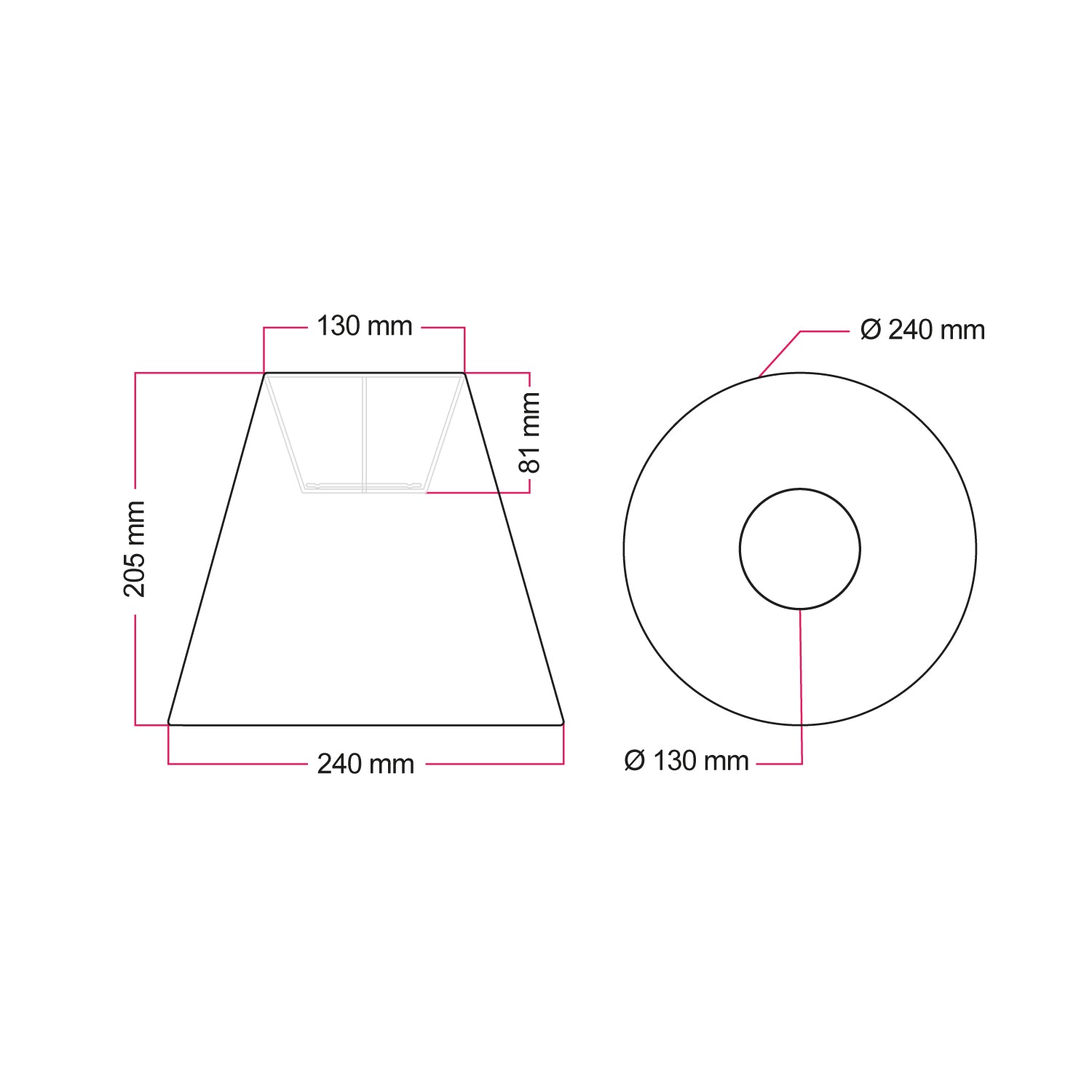 Paralume Impero da outdoor in PVC Bernice tortora con attacco E27 - Made in Italy