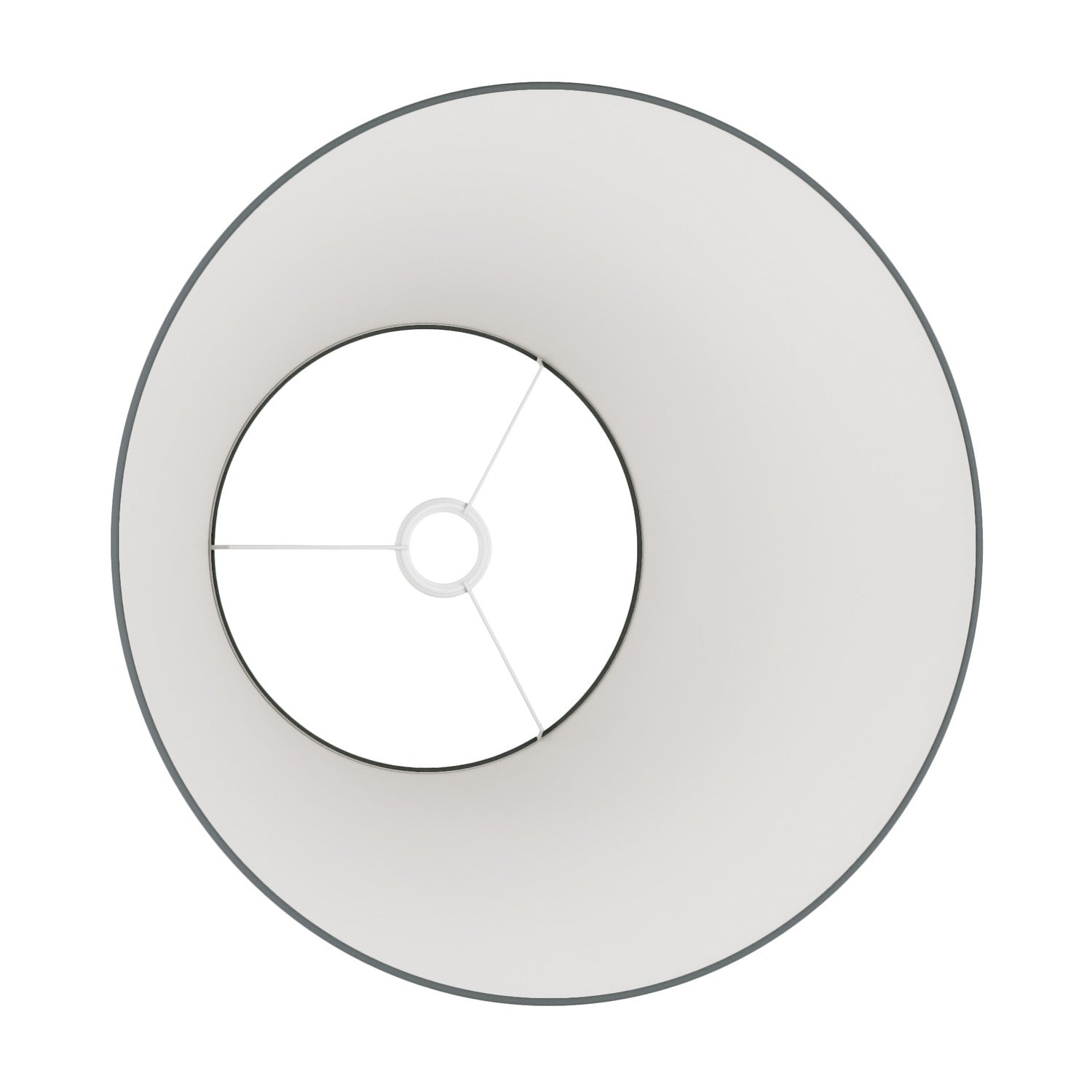 Paralume Impero L per sospensione con attacco E27 - Made in Italy - Teletta Grigio Scuro