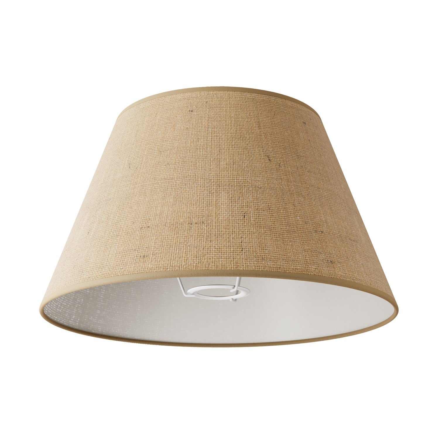 Paralume Impero M in tessuto per lampada da tavolo o applique con attacco E27 - Made in Italy - Juta naturale