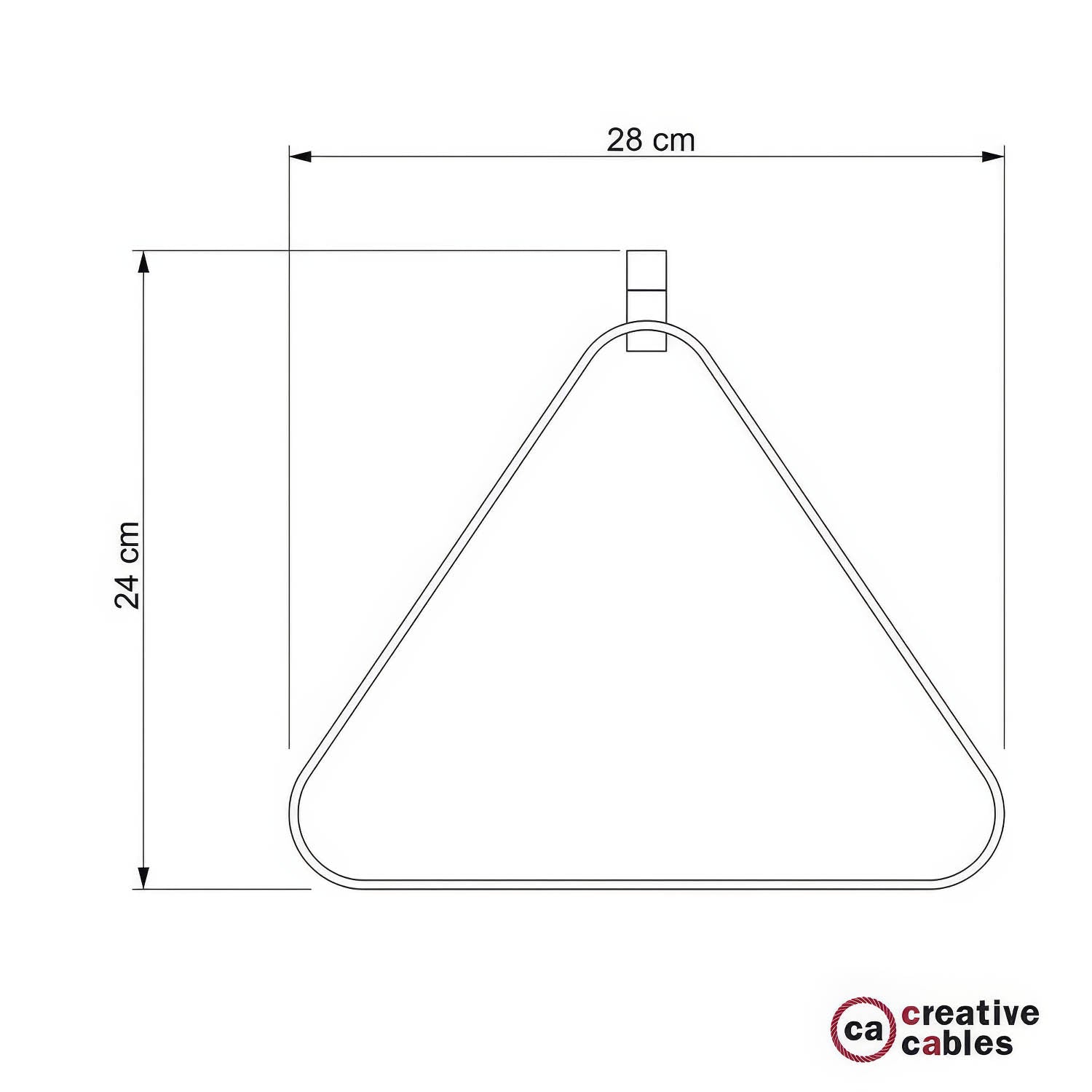Paralume in metallo Duedì Apex con copriportalampada in metallo e portalampada E27 - Bianco