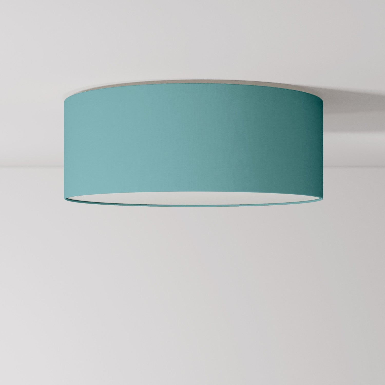 Plafoniera in tessuto Medium Slim - Made in Italy - Teletta Verde Dubbio