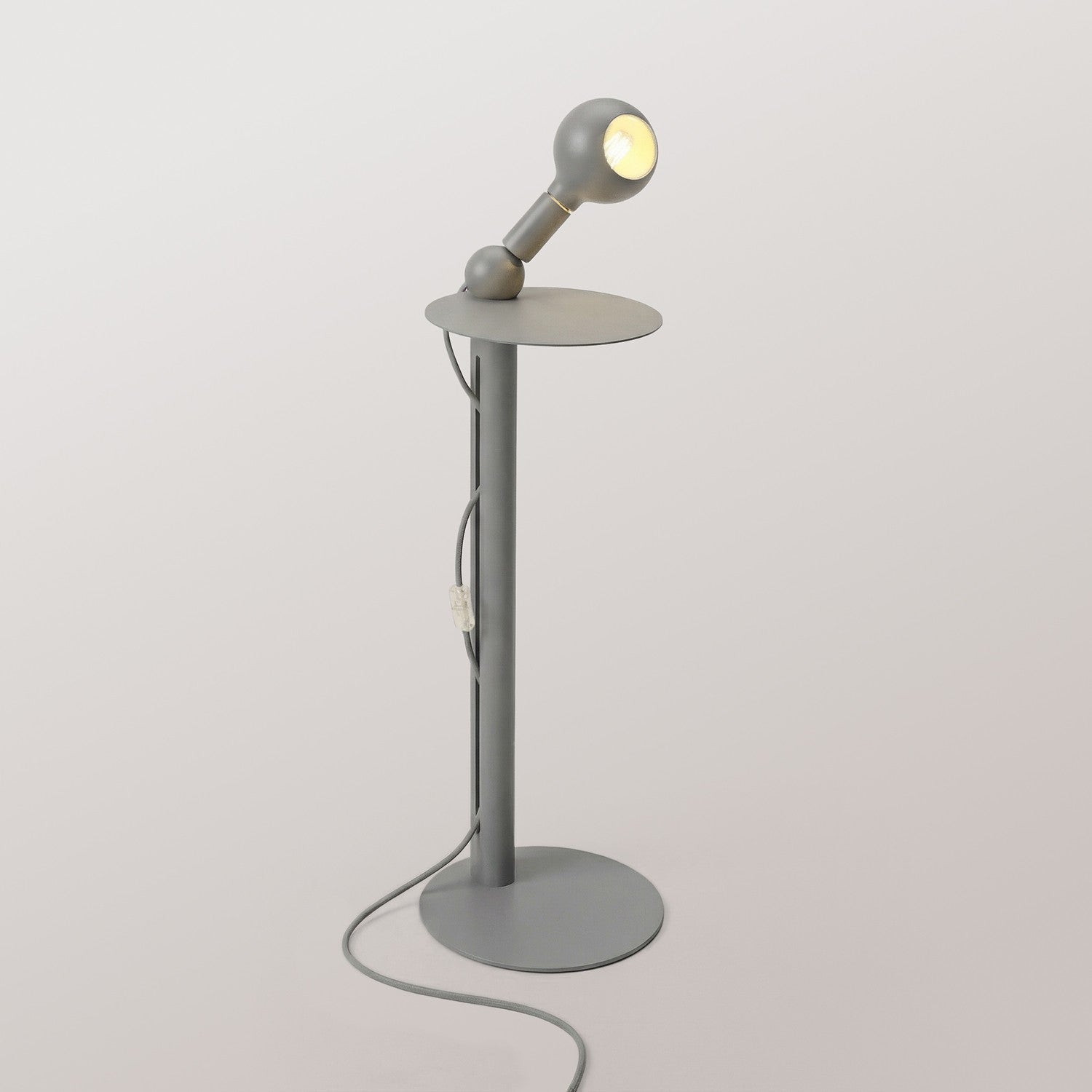 Rocco - Lampada da terra con lampadina Camo - Grigio