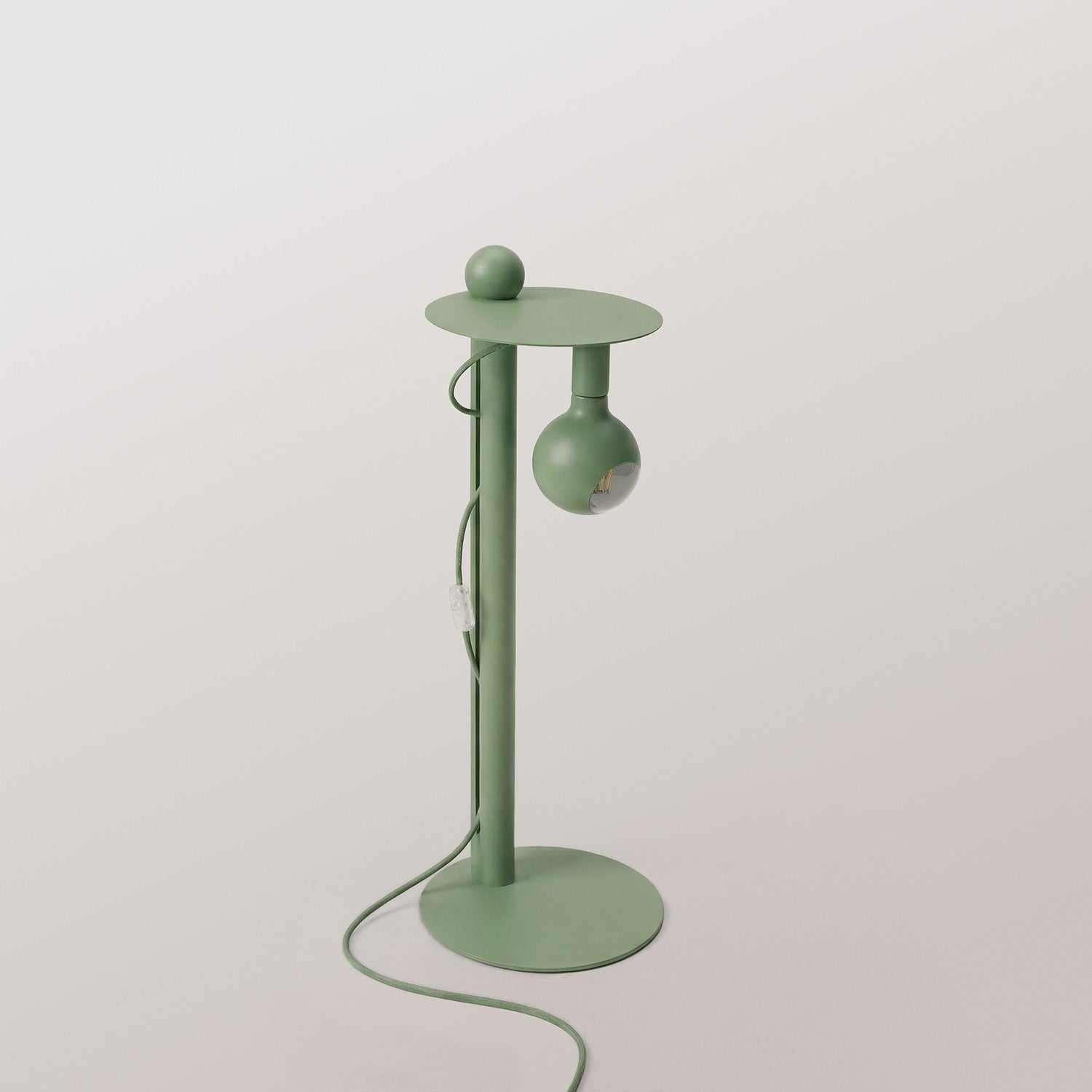 Rocco - Lampada da terra con lampadina Camo - Verde