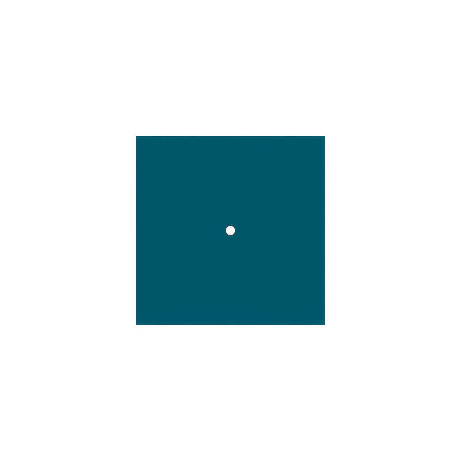 Rosone Rose-One quadrato, 200 mm con 1 foro e 4 fori laterali - Petrolio Bianco