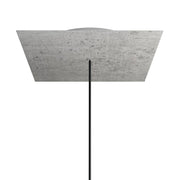 Rosone XXL Rose-One quadrato, 400 mm con 1 foro e 4 fori laterali - Cemento Bianco