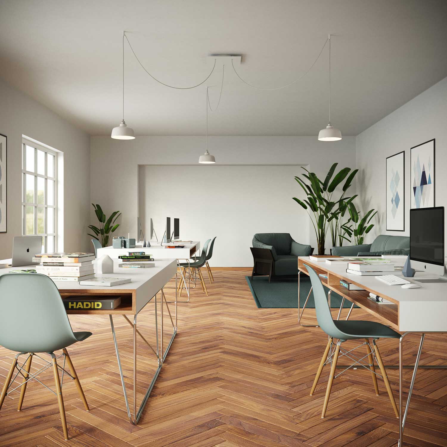 Rosone XXL Rose-One quadrato, 400 mm con 3 fori e 4 fori laterali - Blu carta da zucchero Bianco