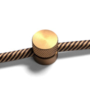 Sarè - Fissaggio a parete, passacavo in metallo per cavo tessile - Bronzo satinato