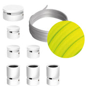 Sistema Filé Linear Kit - con cavo CF10 di 5 m per catenaria e 7 componenti in legno verniciato bianco per interni