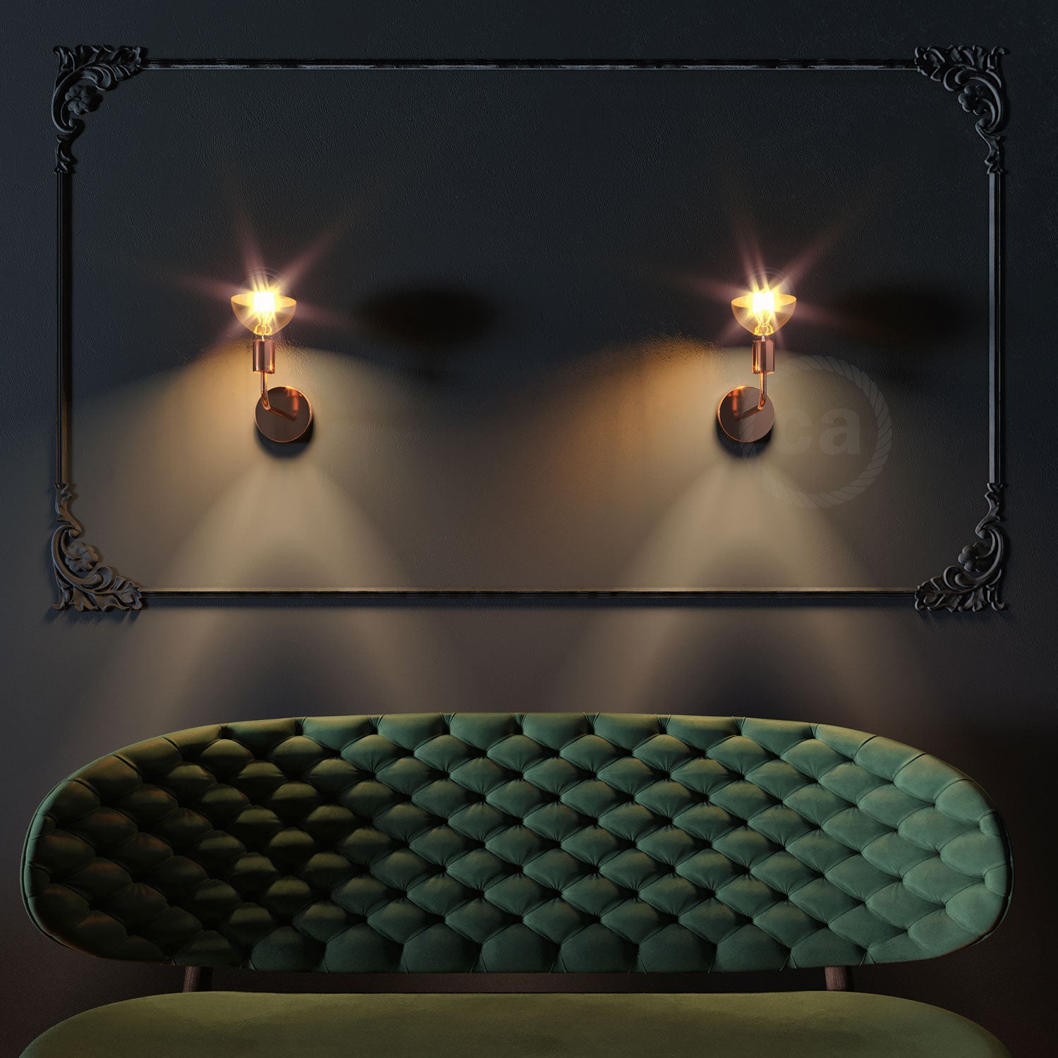 Tubo curvo di estensione 14 cm in metallo - Rame