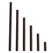 Tubo di estensione in metallo per lampade a sospensione o da tavolo - Ruggine scura verniciata